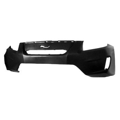 2012-2013 Toyota Rav4 Front Bumper Primed Ev Model , TO1000397. Side view of the replacement part.
