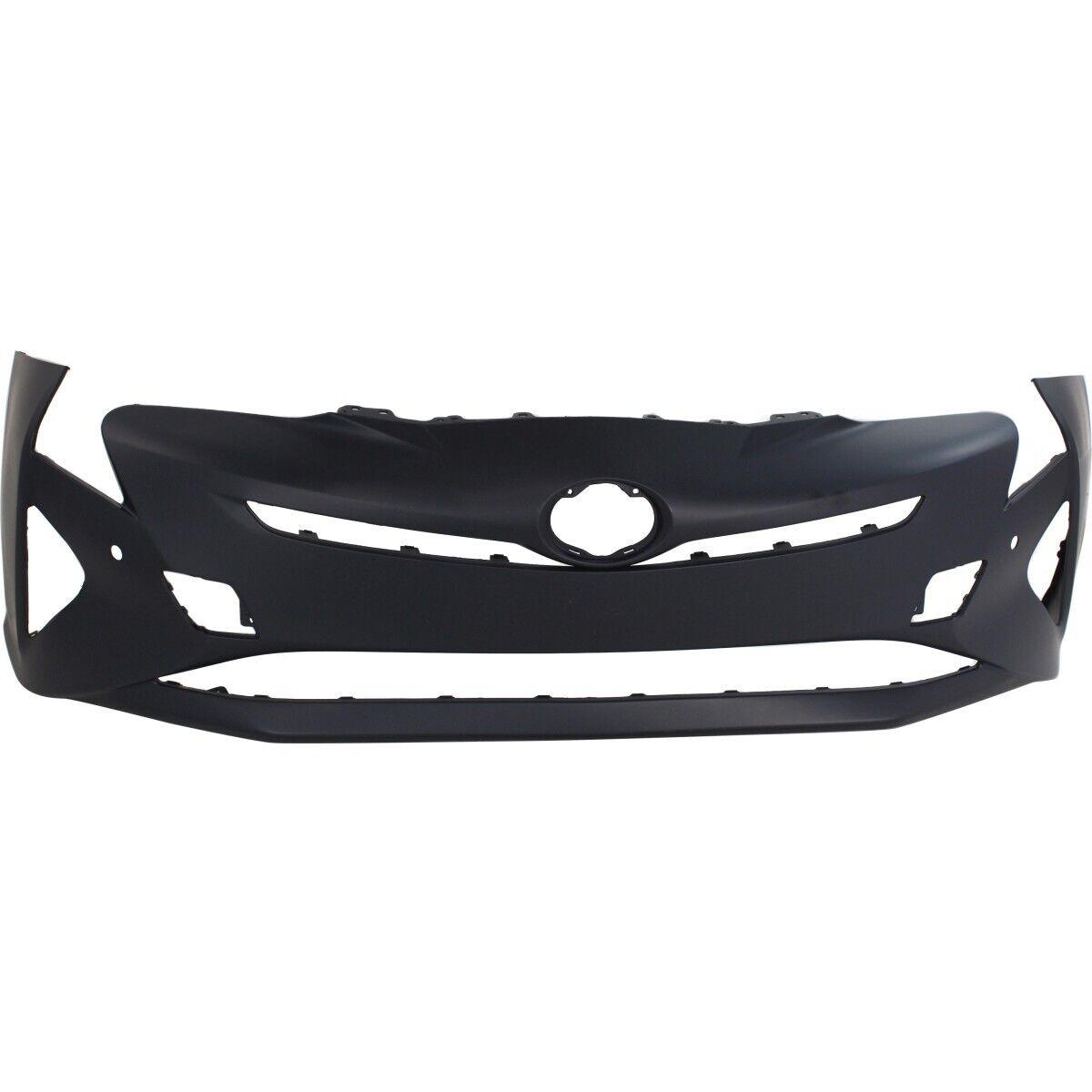 2016-2018 Toyota Prius Front Bumper Primed With Sensor , TO1000419. Side view of the replacement part.