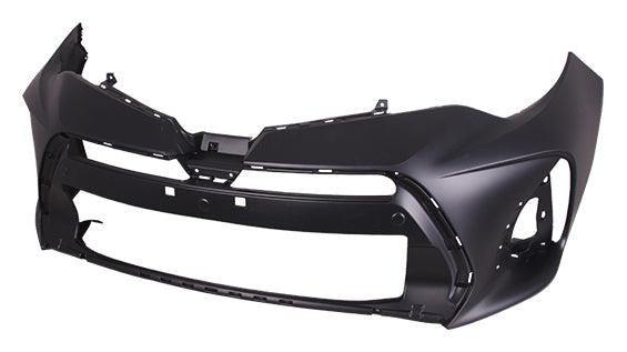 2017-2019 Toyota Corolla Sedan Front Bumper Primed Se/Xse , TO1000424. Angle view for visual reference.