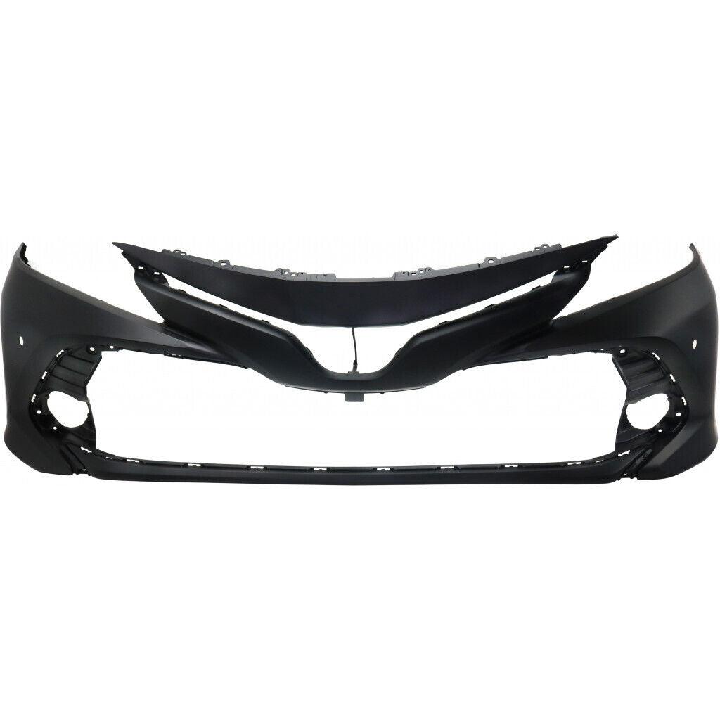 2018-2020 Toyota Camry Front Bumper Primed Xle With Sensor , TO1000432. High-quality aftermarket part.