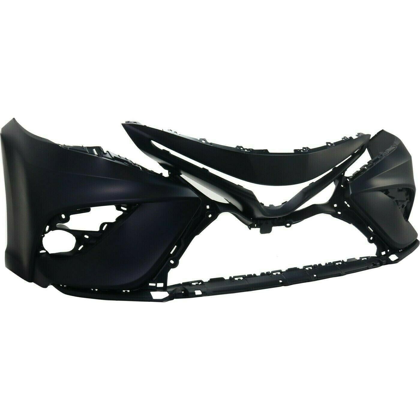 2018-2020 Toyota Camry Front Bumper Primed Se Without Sensor , TO1000440. OEM-style replacement.