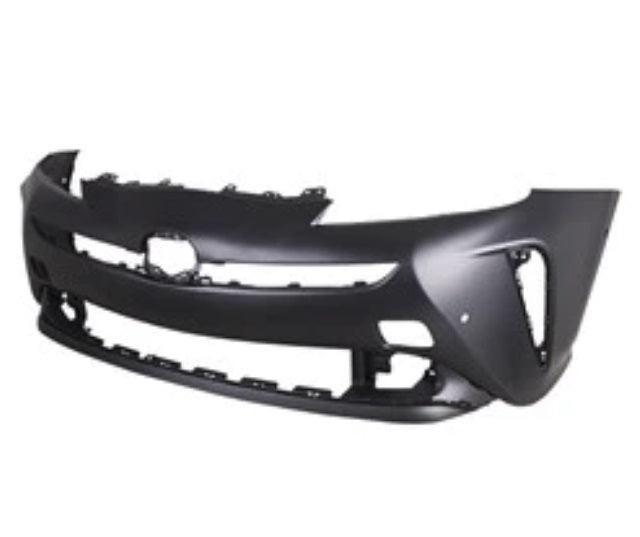 2019-2022 Toyota Prius Front Bumper Primed With Sensor , TO1000458. Exact fit for vehicle restoration.