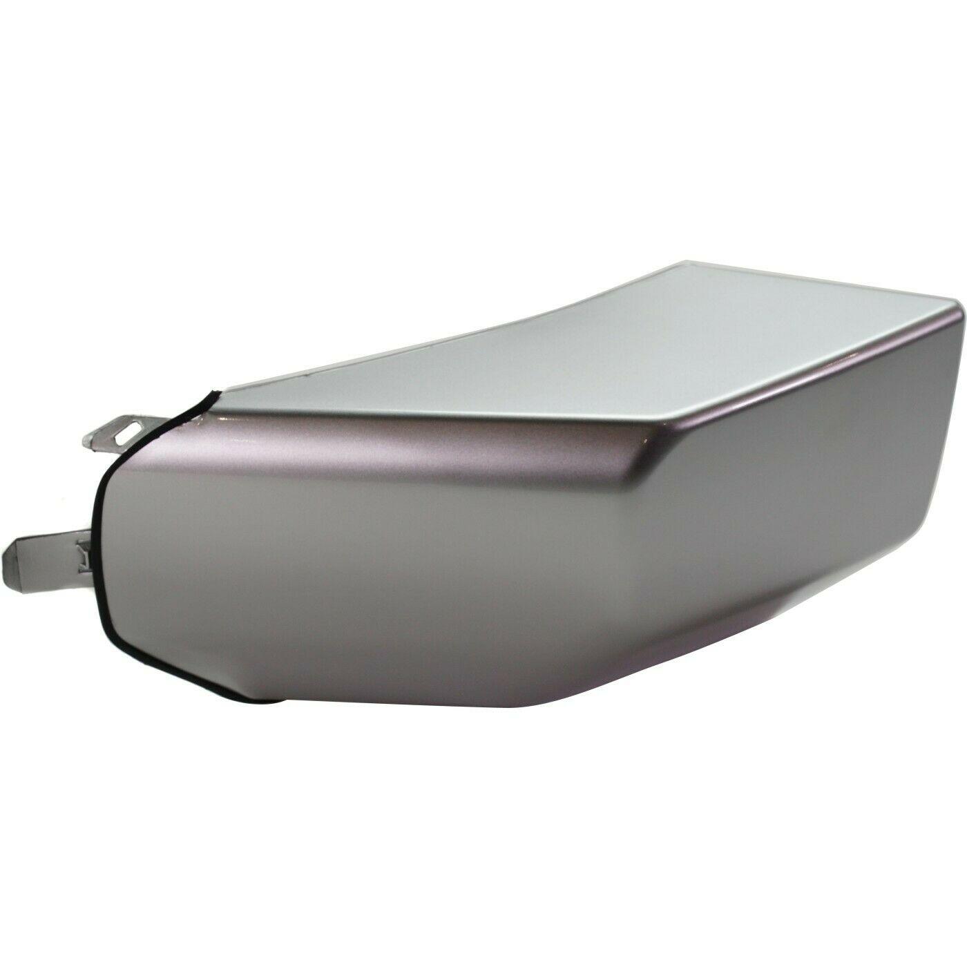 2007-2014 Toyota Fj Cruiser Bumper End Front Driver Side Painted Silver , TO1004174. Side view of the replacement part.