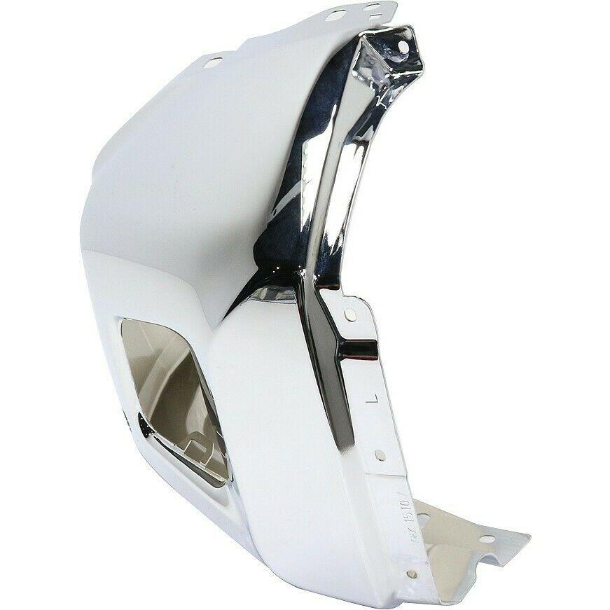 2014-2021 Toyota Tundra Bumper End Front Driver Side With Sensor Hole Chrome , TO1004185. High-quality aftermarket part.