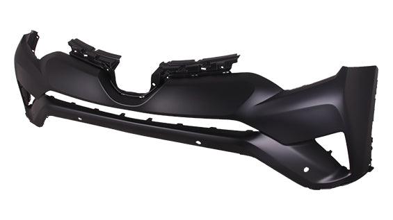 2016-2018 Toyota Rav4 Front Upper Bumper Primed With Sensor Hole Model , TO1014103. Factory-style replacement part.
