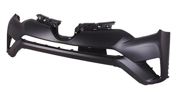 2016-2018 Toyota Rav4 Front Upper Bumper Primed Without Sensor Hole Model , TO1014104. Exact fit for vehicle restoration.