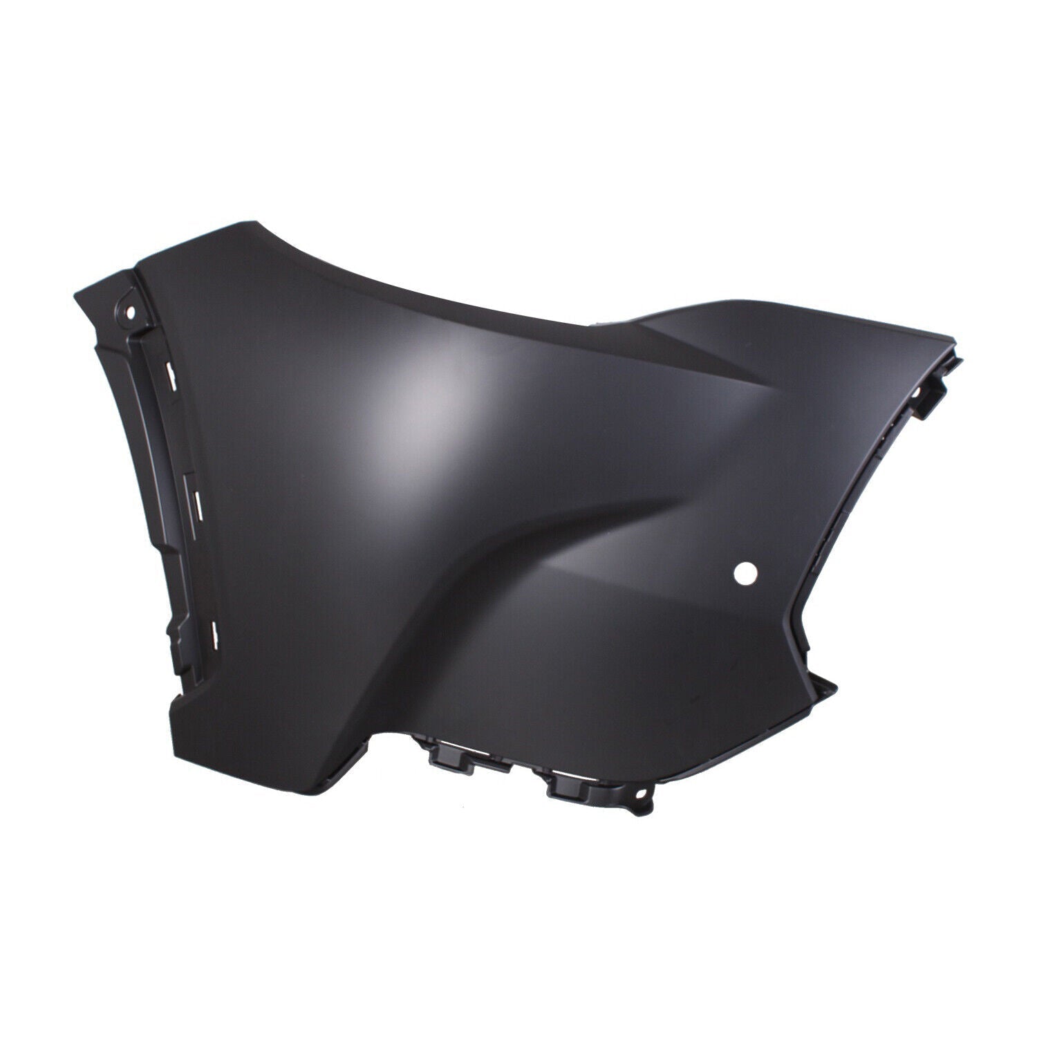 2022-2023 Toyota Corolla Cross Bumper Front Driver Side Primed With Sensor Xle , TO1016103. Side view of the replacement part.
