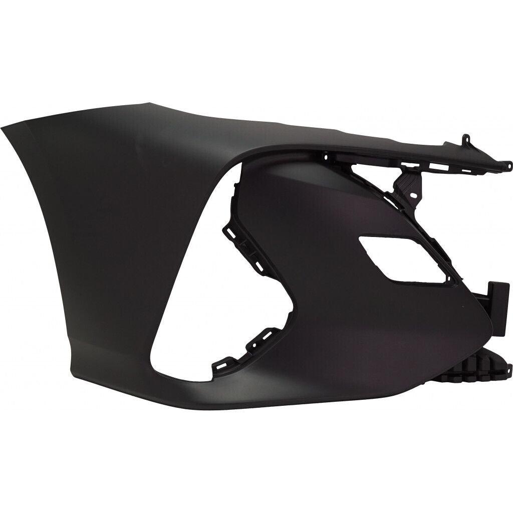 2017-2022 Toyota Prius Prime Front Bumper Passenger Side Primed Without Sensor , TO1017100. Direct fit for easy installation.