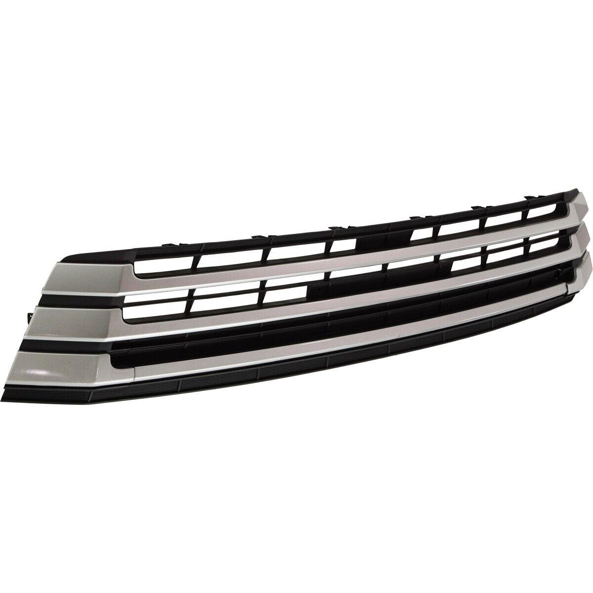 2017-2019 Toyota Highlander Hybrid Grille Lower Matte Black With Silver Moulding , TO1036173. OEM-quality exterior component.