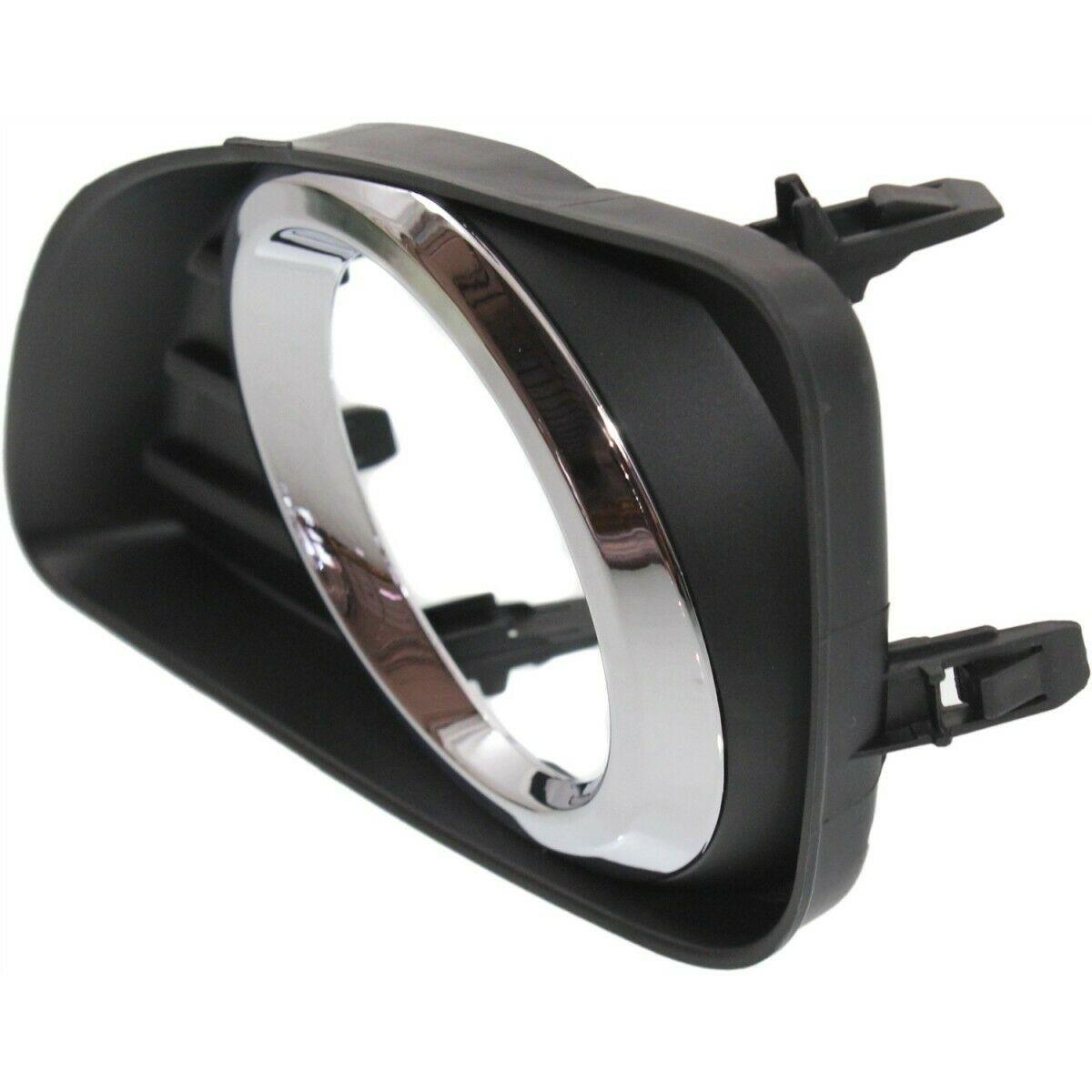 2010-2011 Toyota Camry Fog Lamp Cover Front Driver Side With Hole With Chrome , TO1038131. Replacement part ready for install.