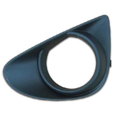 2012-2014 Toyota Yaris Hatchback Fog Lamp Bezel Front Driver Side , TO1038158. OEM-quality exterior component.