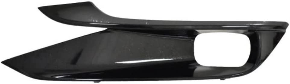 2021-2023 Toyota Sienna Fog Lamp Bezel Front Driver Side Gloss Black Xse Model , TO1038241. Side view of the replacement part.