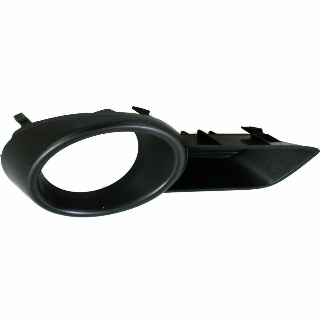 2008-2010 Toyota Highlander Fog Lamp Cover Front Passenger Side -Black With Towing Pkg , TO1039143. Angle view for visual reference.