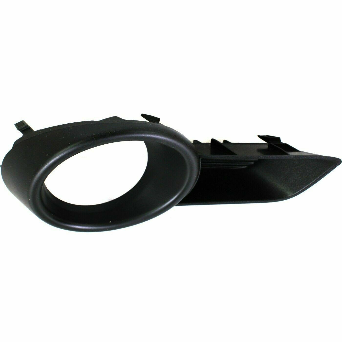 2008-2010 Toyota Highlander Fog Lamp Cover Front Passenger Side -Black With Towing Pkg , TO1039143. Angle view for visual reference.