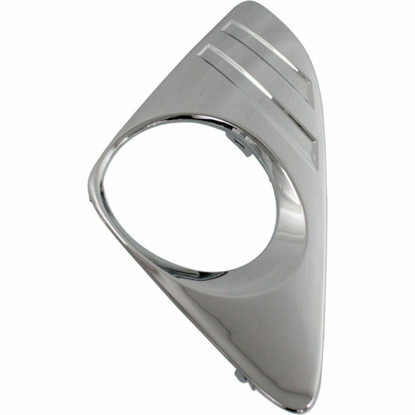 2012-2014 Toyota Camry Hybrid Fog Lamp Bezel Front Passenger Side Chrome Except Se , TO1039148. OEM-quality exterior component.