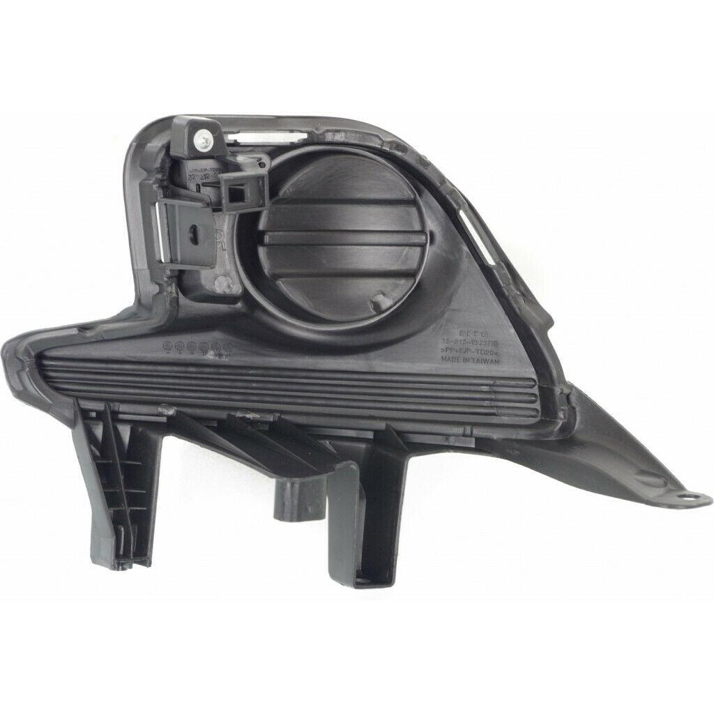 2014-2016 Toyota Highlander Fog Lamp Cover Front Passenger Side , TO1039176. Side view of the replacement part.
