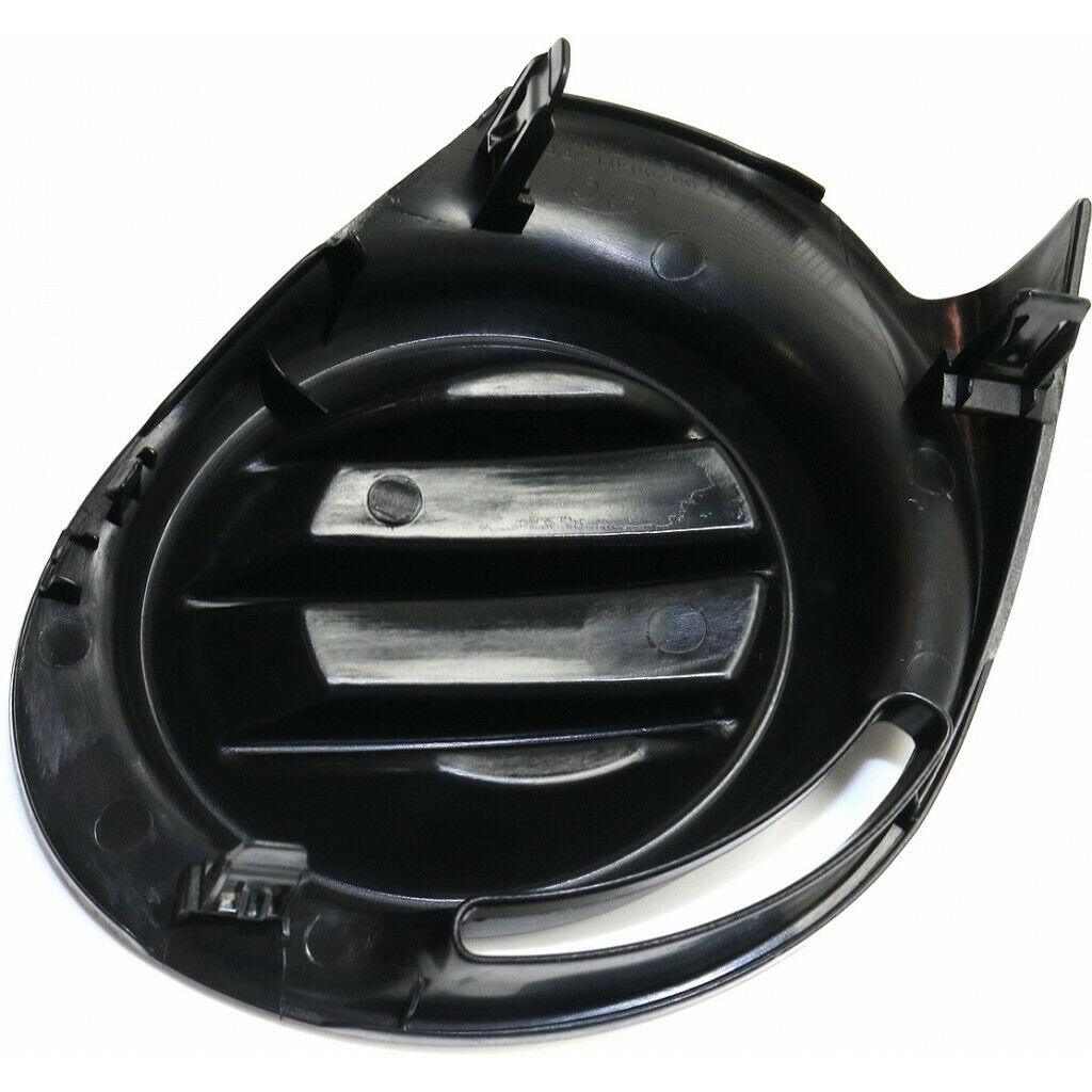 2015-2016 Toyota Prius C Fog Lamp Cover Front Passenger Side Texture Black , TO1039184. Side view of the replacement part.