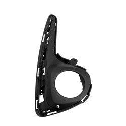 2018-2019 Toyota Yaris Hatchback Fog Lamp Cover Front Passenger Side Textured Black Se Model , TO1039222. Professional-grade auto body part.