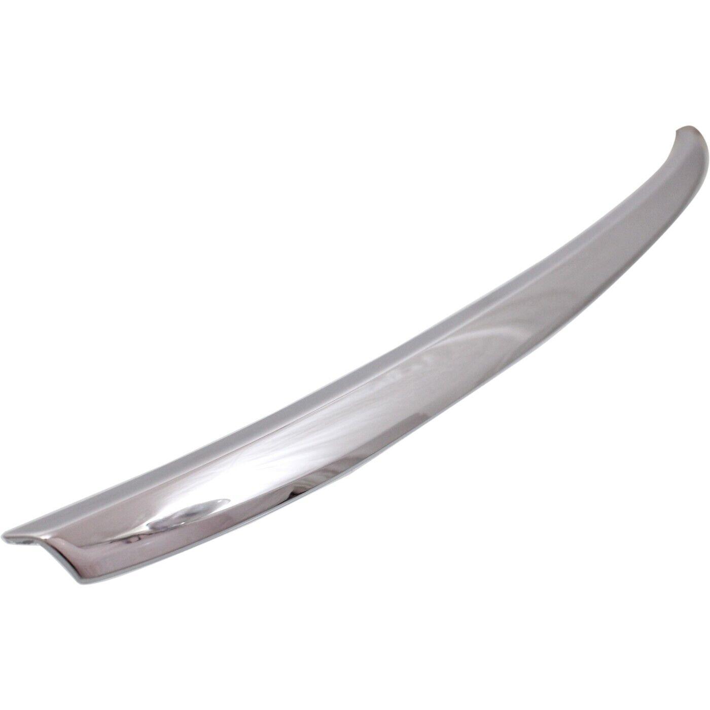 2011-2013 Toyota Highlander Grille Lower Molding Chrome , TO1044111. Side view of the replacement part.