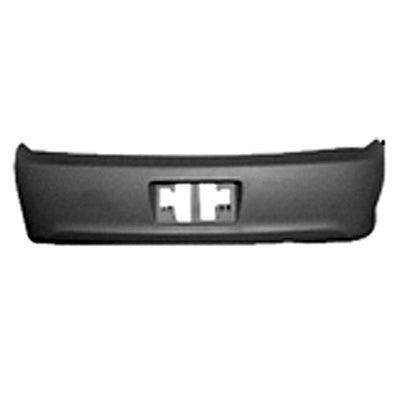 2004-2006 Toyota Solara Rear Bumper Primed (Drill Holes , TO1100227. Side view of the replacement part.