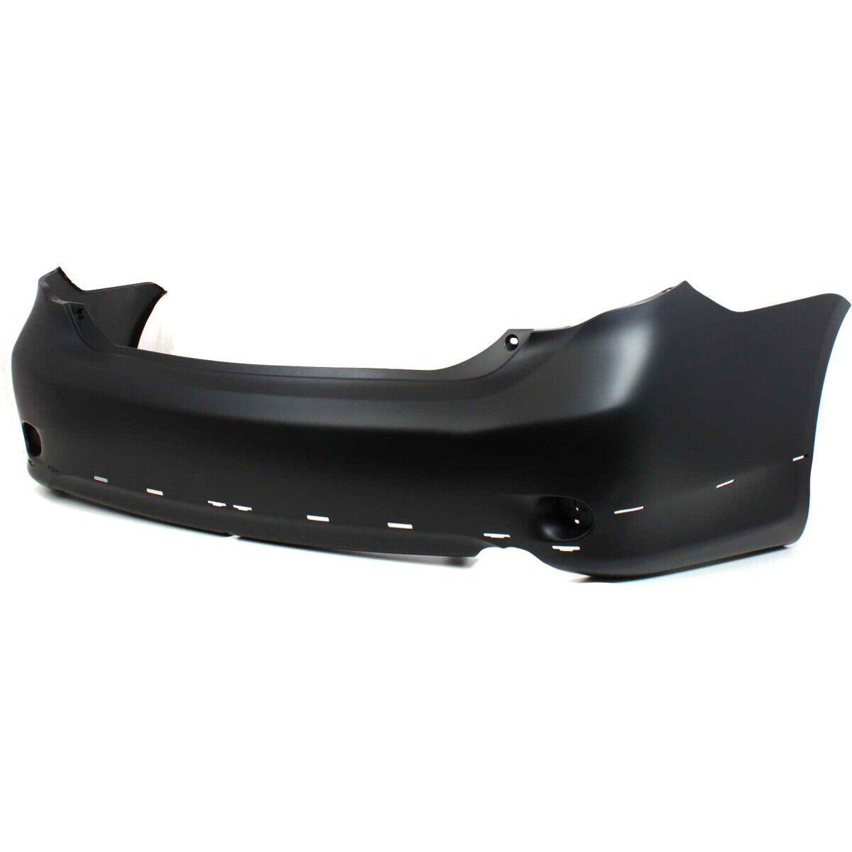 2009-2010 Toyota Corolla Sedan Rear Bumper , TO1100265. Side view of the replacement part.