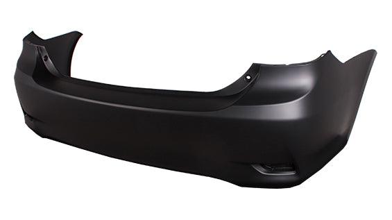 2011-2013 Toyota Corolla Sedan Rear Bumper Primed Base/Ce/Le Model , TO1100287. Professional-grade auto body part.