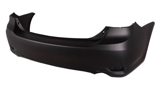 2011-2013 Toyota Corolla Sedan Rear Bumper Primed S/Xrs , TO1100288. Installed view for reference.