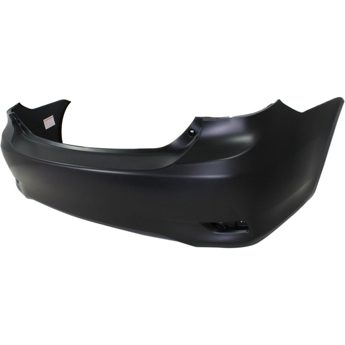 2011-2013 Toyota Corolla Sedan Rear Bumper Primed , TO1100294. Side view of the replacement part.