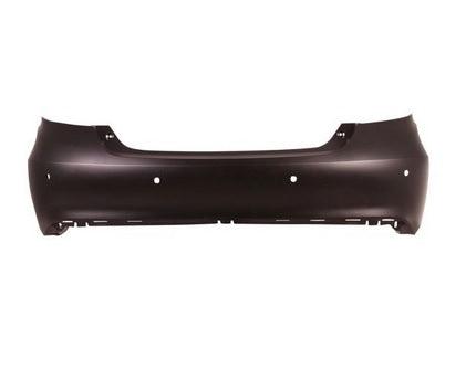 2015-2017 Toyota Camry Rear Bumper Primed With Sensor , TO1100317. Exact fit for vehicle restoration.