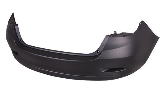 2016 Scion IA Rear Bumper Primed With Textured Lower Without Sensor , TO1100318. Designed for OEM alignment.