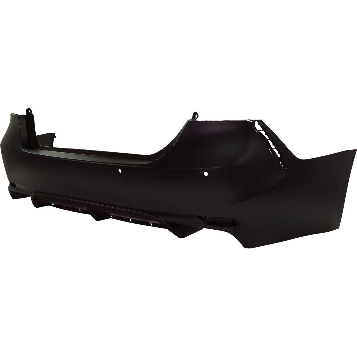 2018-2019 Toyota Camry Rear Bumper Primed With Sensor Xse , TO1100332. OEM-quality exterior component.