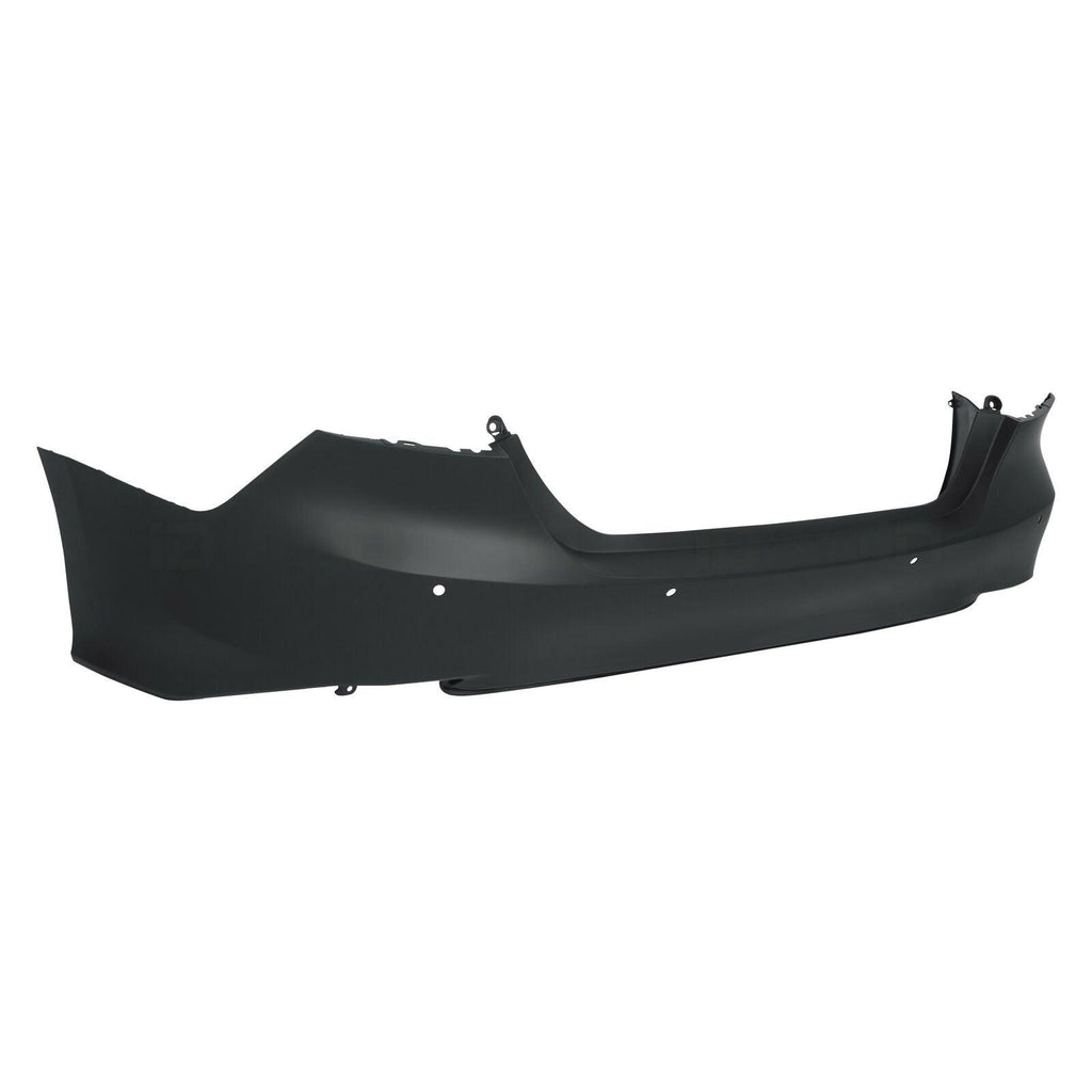 2018-2020 Toyota Camry Rear Bumper Primed With Sensor Xle , TO1100334. Angle view for visual reference.