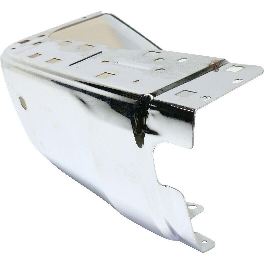 2014-2021 Toyota Tundra Bumper End Rear Driver Side Chrome With Sensor Hole , TO1104124. Angle view for visual reference.