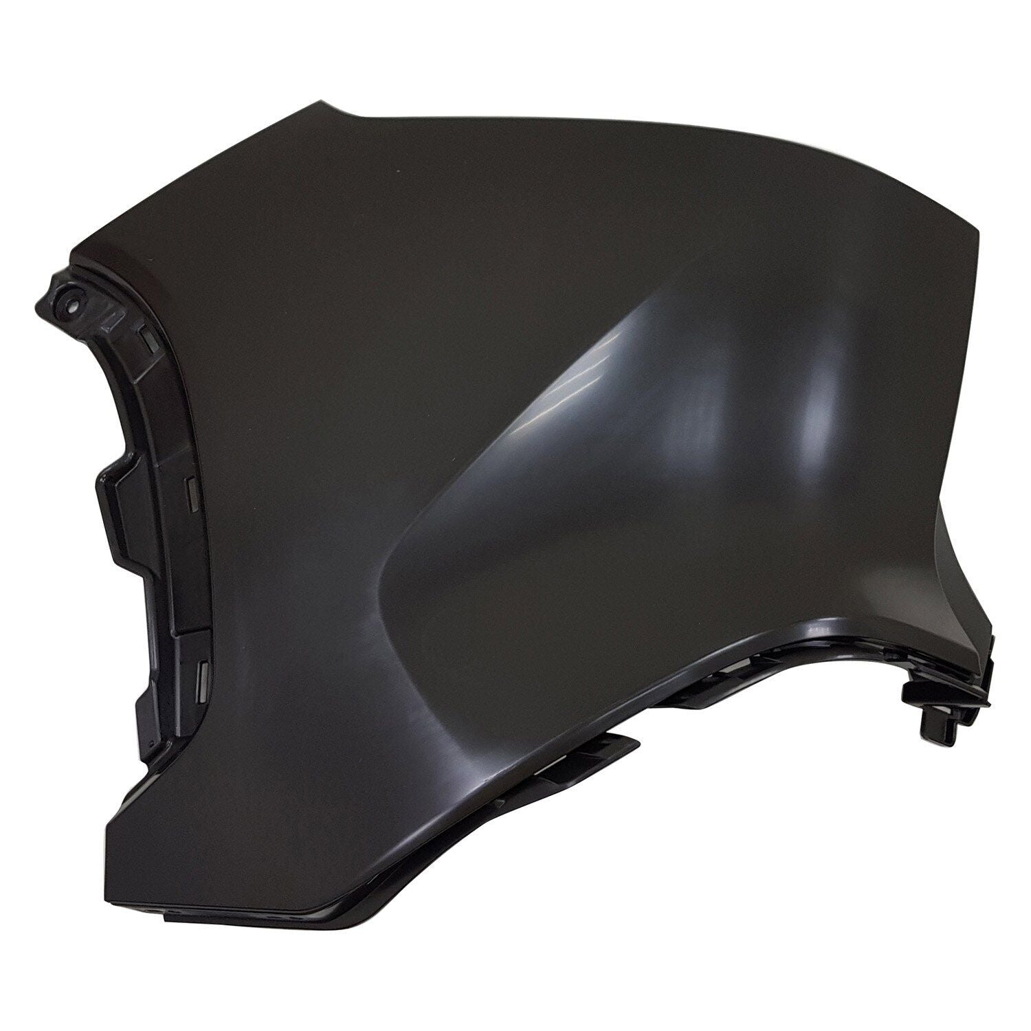 2022-2023 Toyota Corolla Cross Bumper Rear Driver Side Unprimered Black , TO1116112. Exact fit for vehicle restoration.