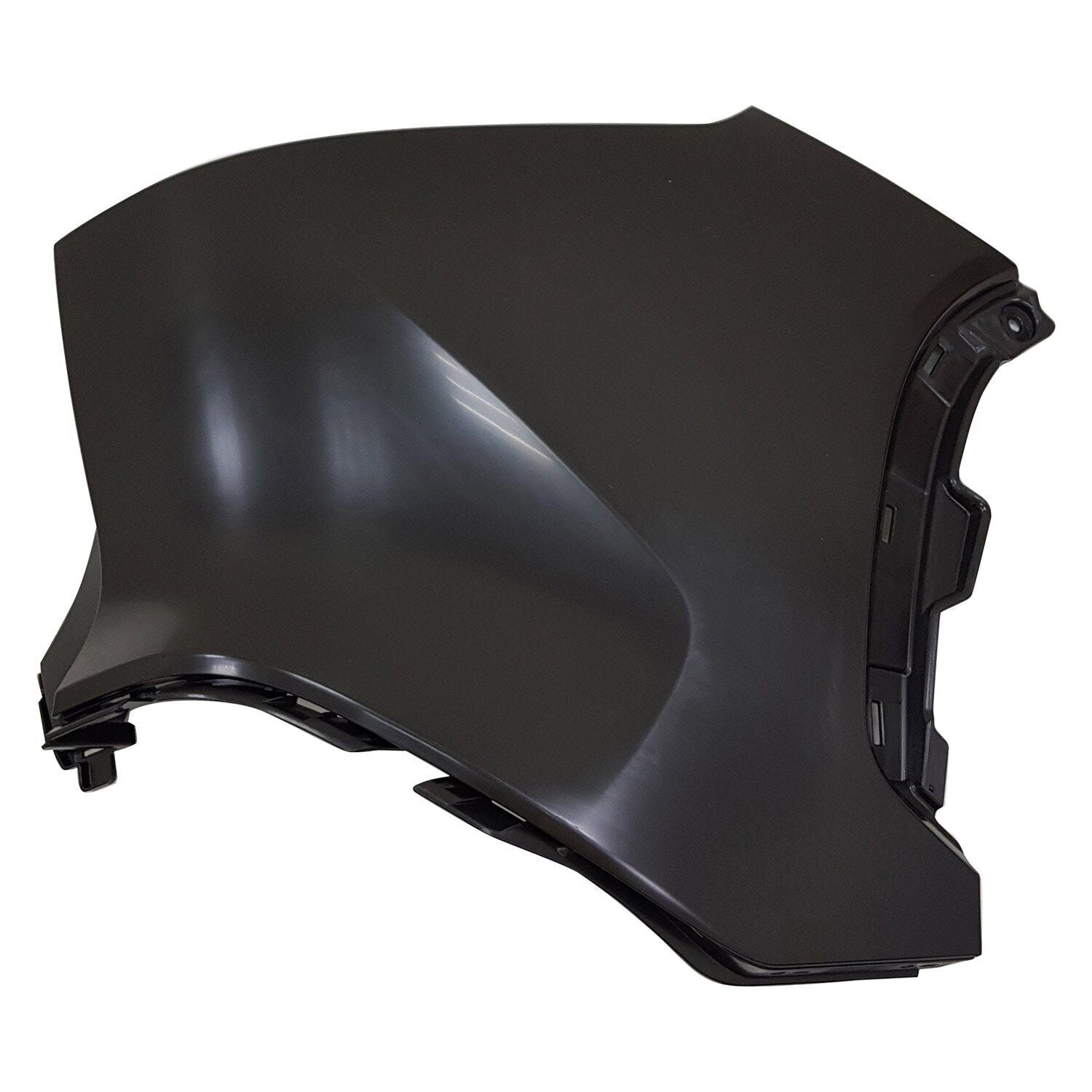 2022-2023 Toyota Corolla Cross Bumper Rear Passenger Side Unprimered Black , TO1117112. Installed view for reference.