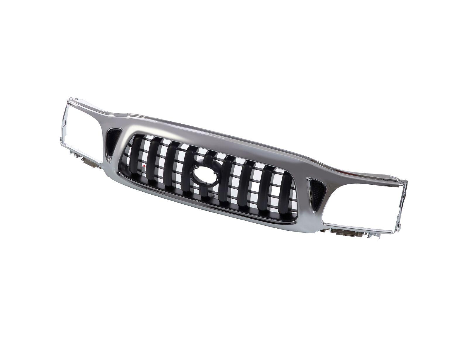2001-2004 Toyota Tacoma Grille Chrome/Dark Gray , TO1200248. Durable and impact-resistant.