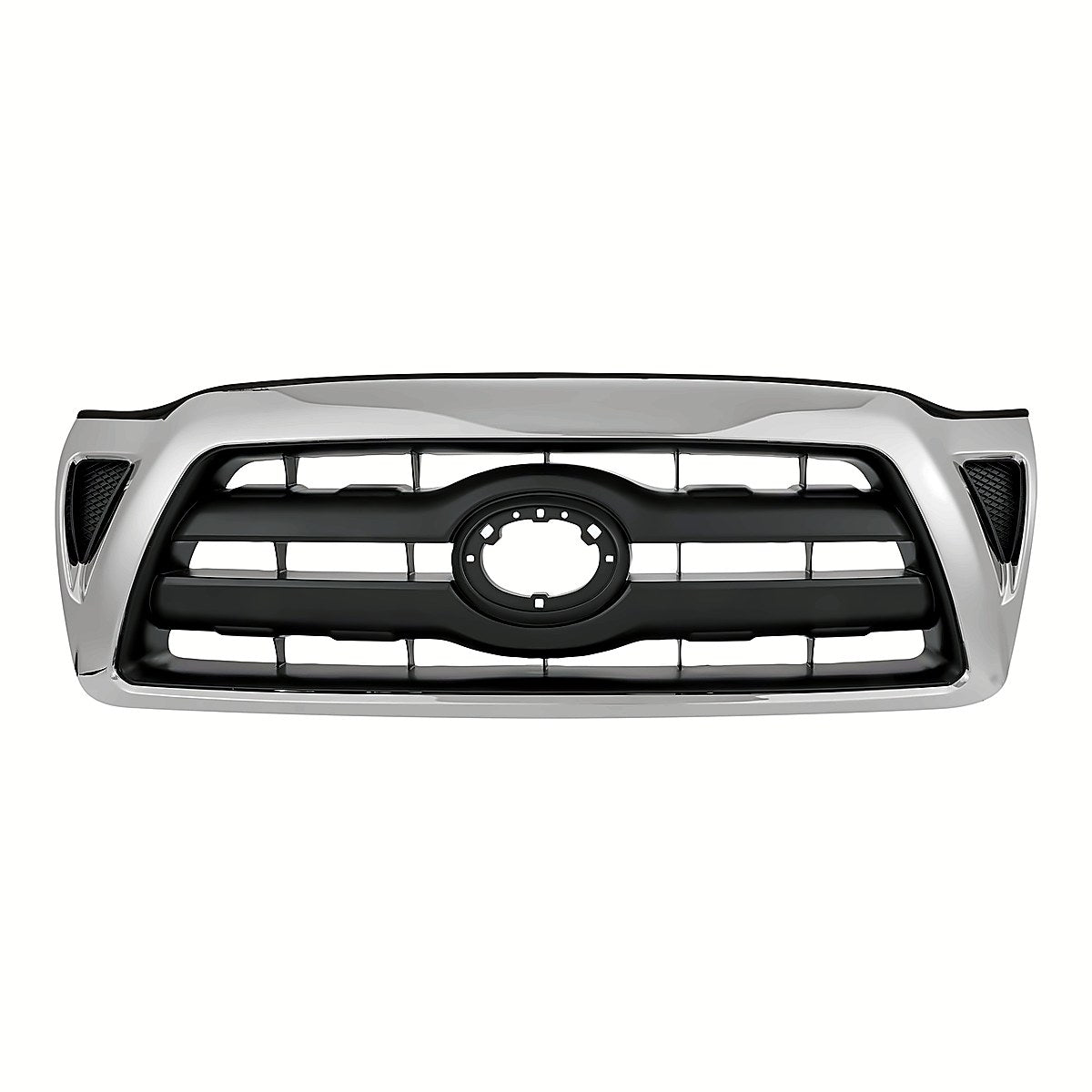 2005-2008 Toyota Tacoma Grille Chrome Black, to1200268. Front view.