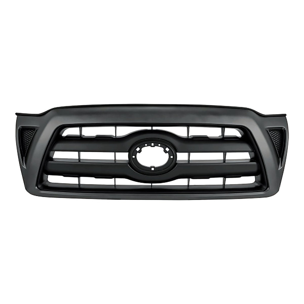 2005-2011 Toyota Tacoma Front Grille Black, to1200269. Front view.