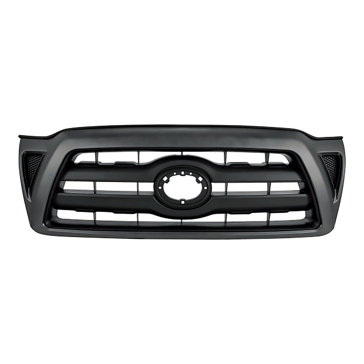 2005-2011 Toyota Tacoma Front Grille Black, to1200269. Front view.