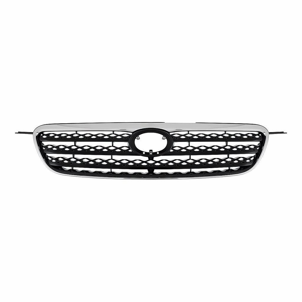 2005-2008 Toyota Corolla Sedan Grille Chrome Black, to1200278. Front view.