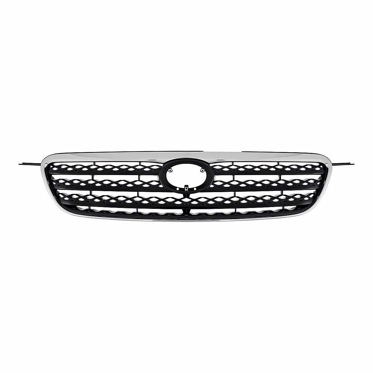 2005-2008 Toyota Corolla Sedan Grille Chrome Black, to1200278. Front view.