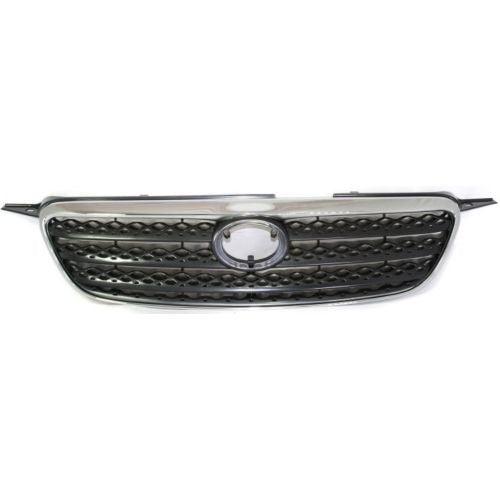 2005-2008 Toyota Corolla Sedan Grille Chrome/Black Ce/Le/S , TO1200278. Durable and impact-resistant.