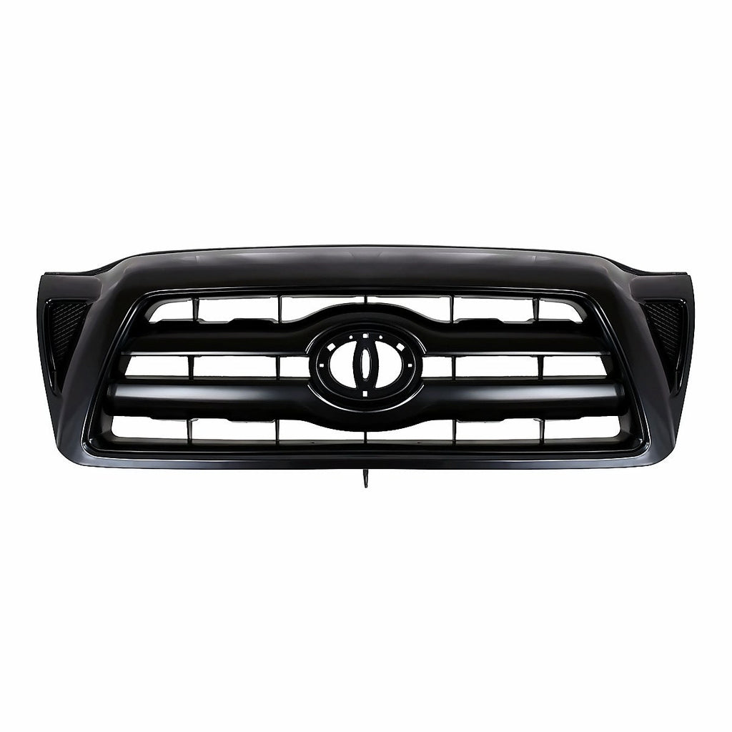 2005-2010 Toyota Tacoma Front Grille Black, to1200279. Front view.