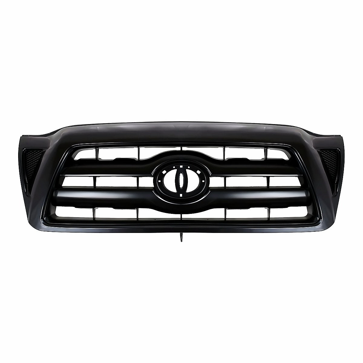 2005-2010 Toyota Tacoma Front Grille Black, to1200279. Front view.
