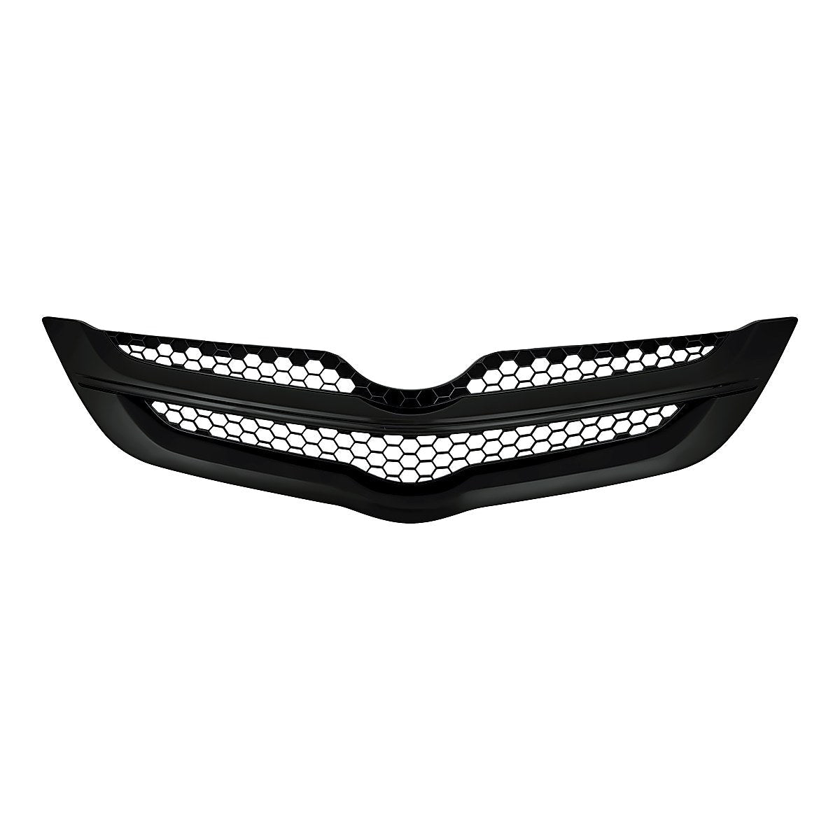 2007-2008 Toyota Yaris Sedan Grille Matte Black, to1200294. Front view.