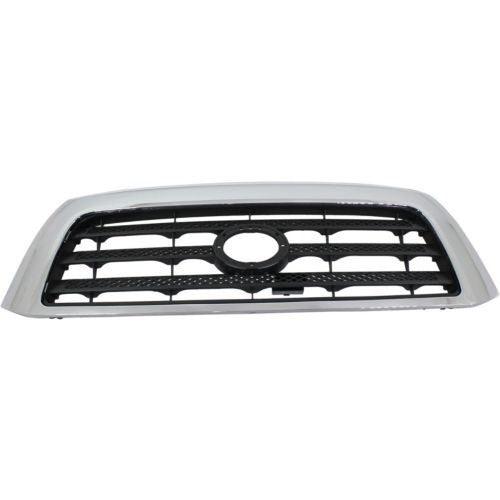 2007-2009 Toyota Tundra Grille Sr5 Model Black With Chrome Frame , TO1200301. Replacement part ready for install.