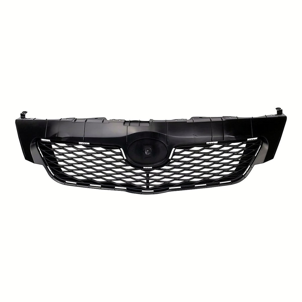 2009-2010 Toyota Corolla Sedan Grille Matte Black, to1200304. Front view.
