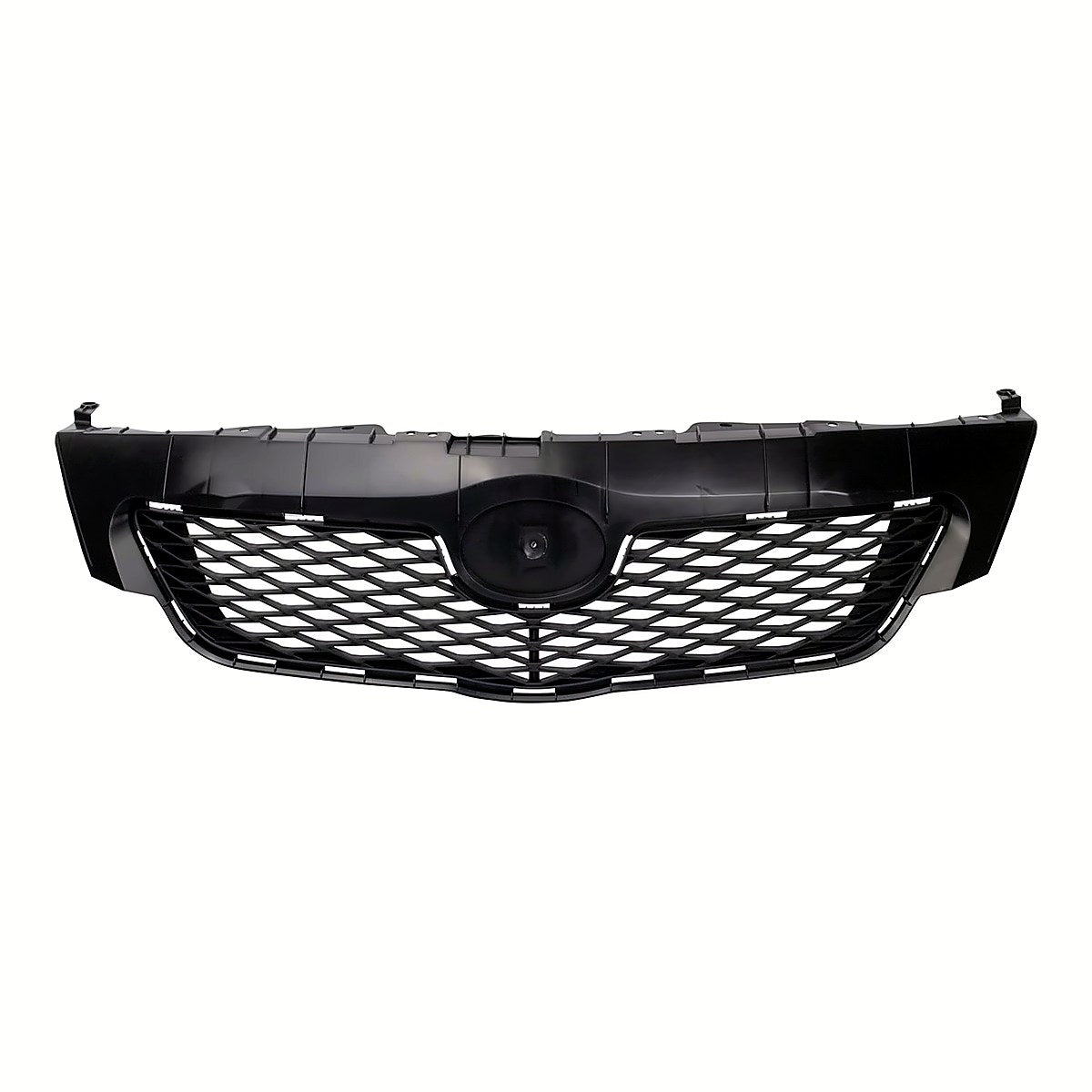 2009-2010 Toyota Corolla Sedan Grille Matte Black, to1200304. Front view.