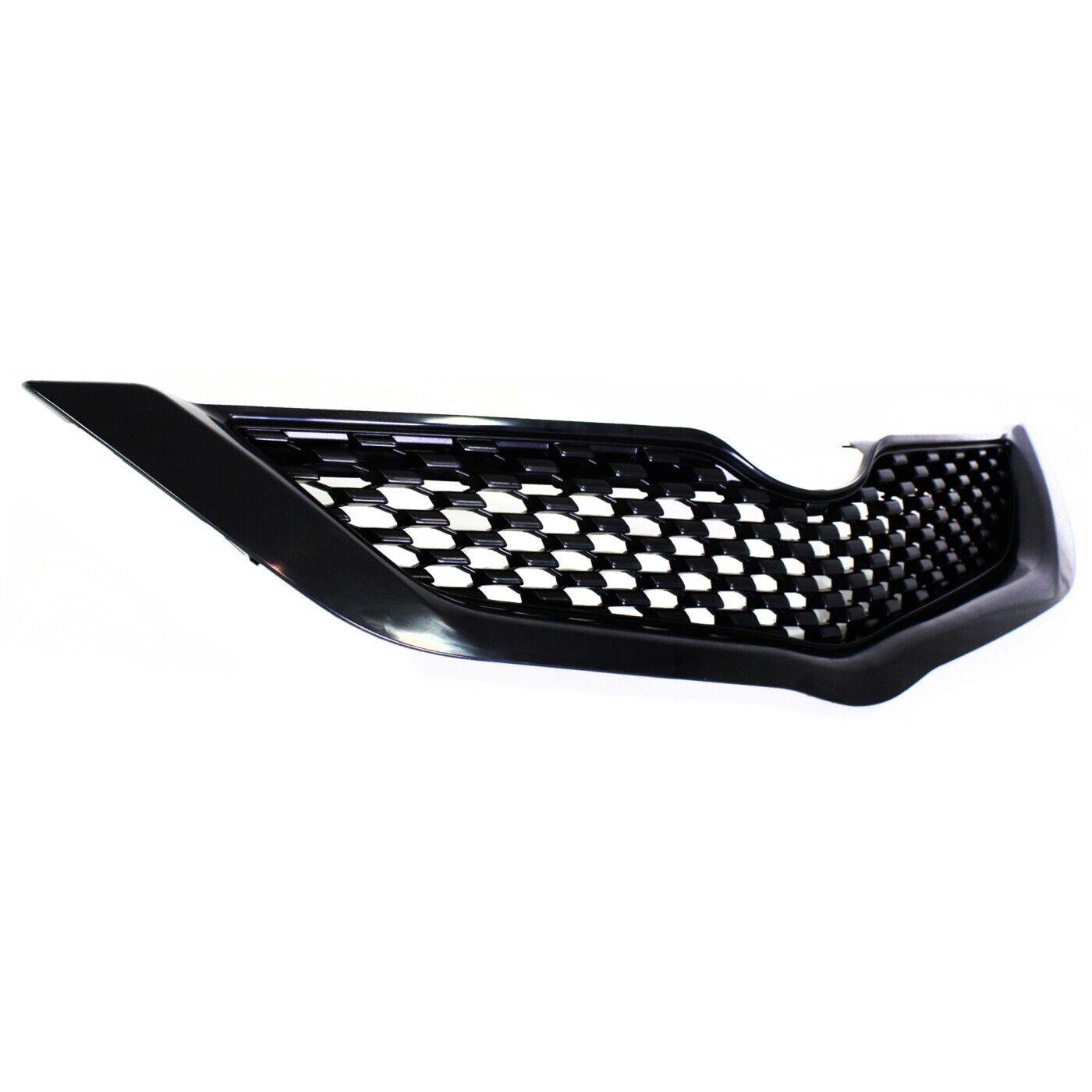 2009-2011 Toyota Yaris Sedan Grille Black , TO1200328. Side view of the replacement part.
