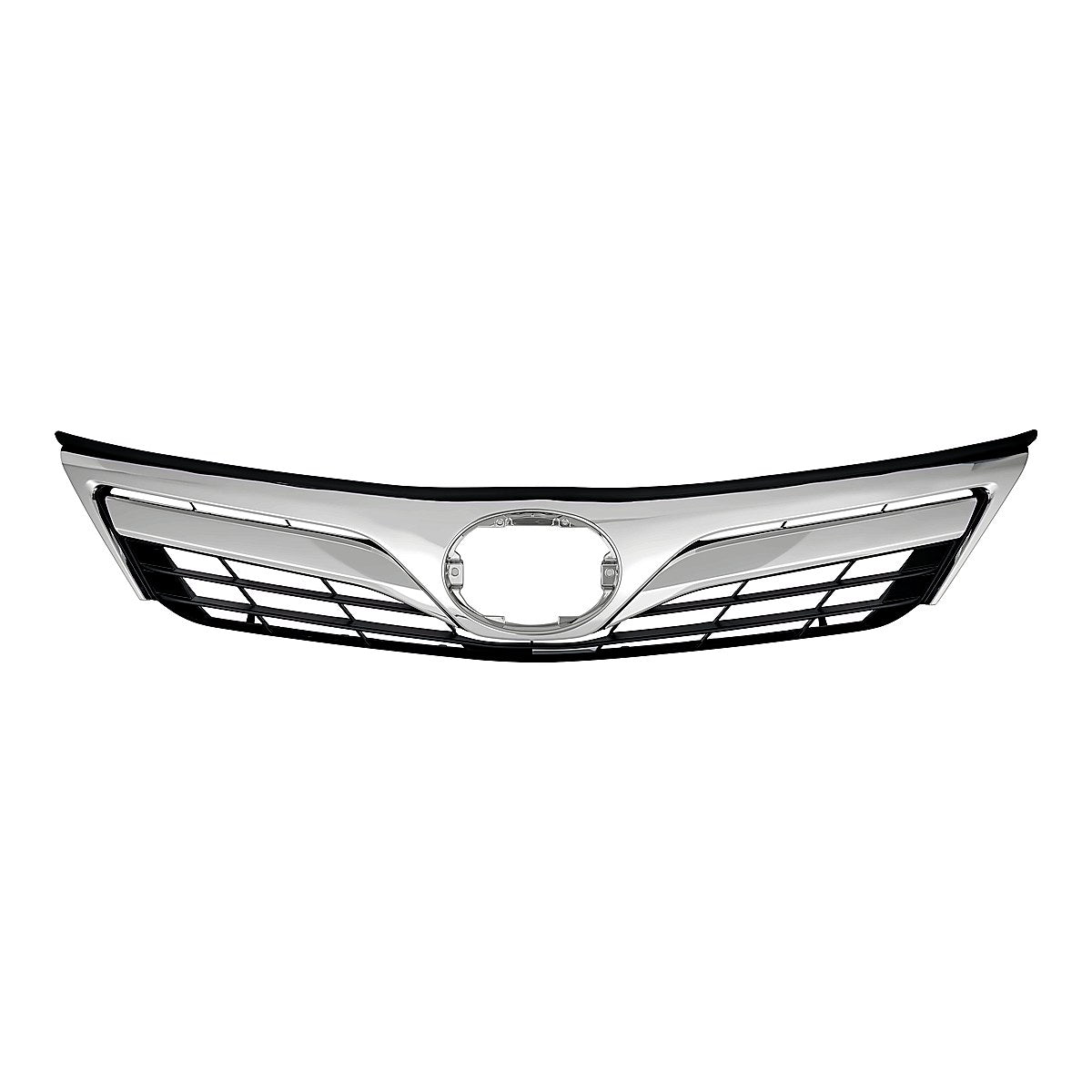 2012-2014 Toyota Camry Grille Chrome Grey, to1200343. Front view.